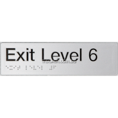 EL6 Exit Sign Level 6 Braille
