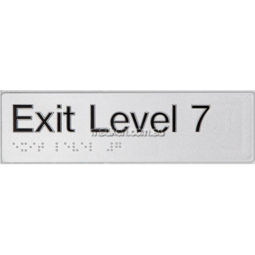 EL7 Exit Sign Level 7 Braille