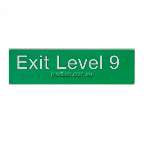 View EL9 Exit Sign Level 9 Braille details.