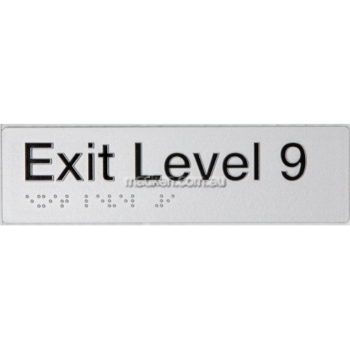 EL9 Exit Sign Level 9 Braille