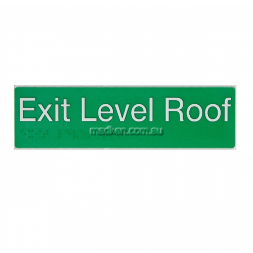 View ELROOF Braille Exit Sign Roof Level details.