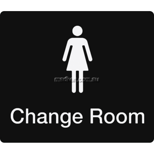View FCR Female Change Room Sign Braille details.