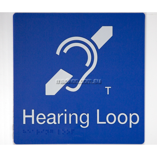 View HL Hearing Loop Sign Braille details.