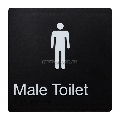 View MT Male Toilet Sign Braille details.