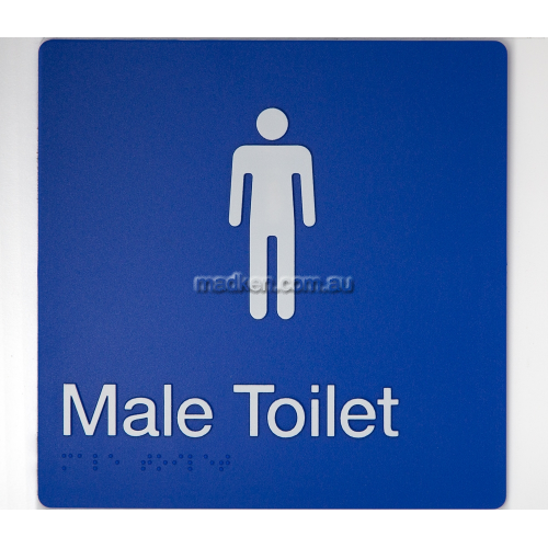 MT Male Toilet Sign Braille