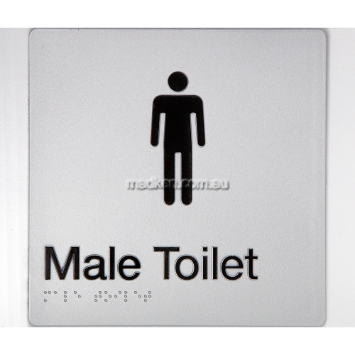 View MT Male Toilet Sign Braille details.