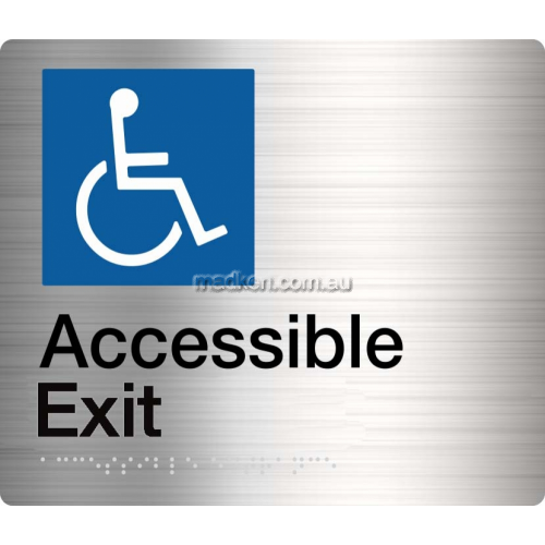 View Accessible Exit Sign Braille details.