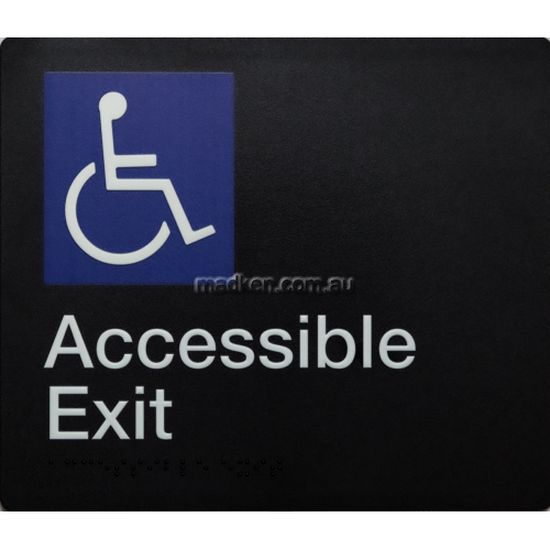 View Accessible Exit Sign Braille details.