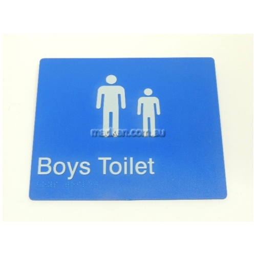 View Boys Toilet Sign Braille details.