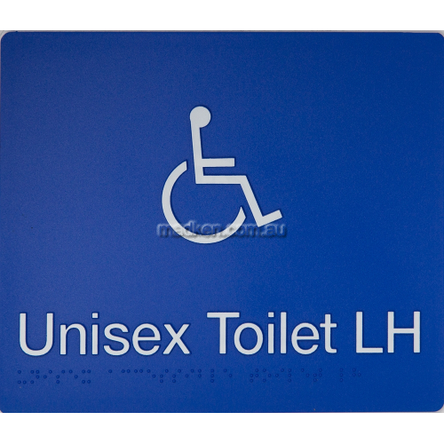 View DTLH Accessible Toilet Left Hand Sign Braille details.