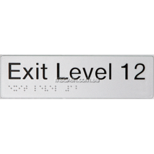 View EL12 Exit Sign Level 12 Braille details.