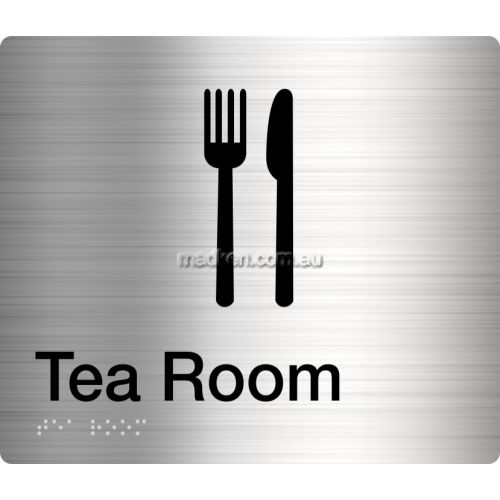 View Tea Room Sign Braille details.