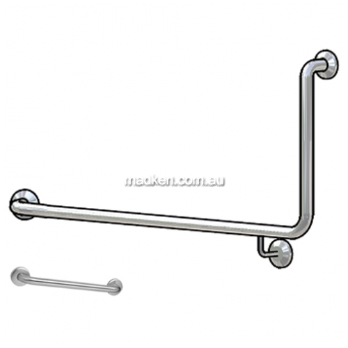 View Toilet Grab Rail Set WA80601 90 degree details.