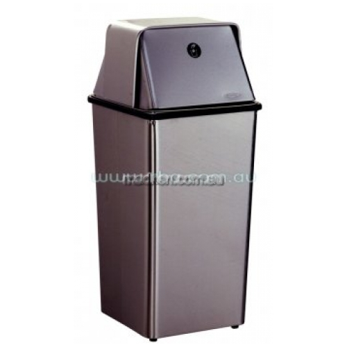 View B2250 Waste Bin 50L Freestanding with Lid details.