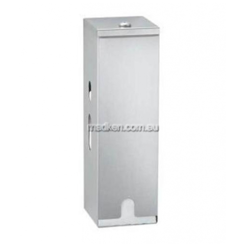 View B27313 Triple Toilet Roll Dispenser Lockable details.