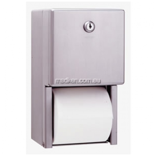 View B2888 Double Toilet Roll Dispenser details.