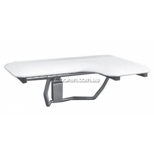 View B518 Folding Shower Seat Padded Cushion LH details.
