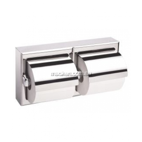 B6999 Double Toilet Roll Holder with Hoods