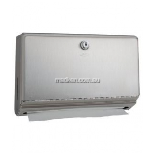 View B26212 Mini Paper Towel Dispenser with Tumbler Lock details.
