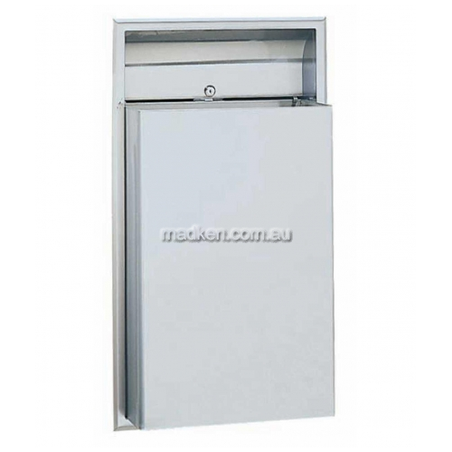 View B3644 Waste Receptacle 45L Recessed details.