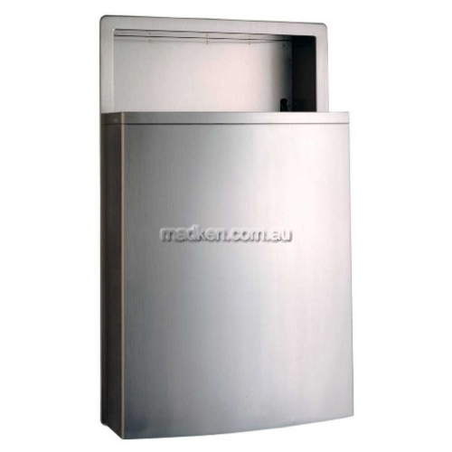 View B43644 Waste Bin 48L Recessed details.