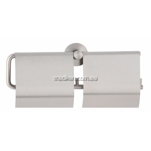 View B548 Double Toilet Roll Holder with Hood details.