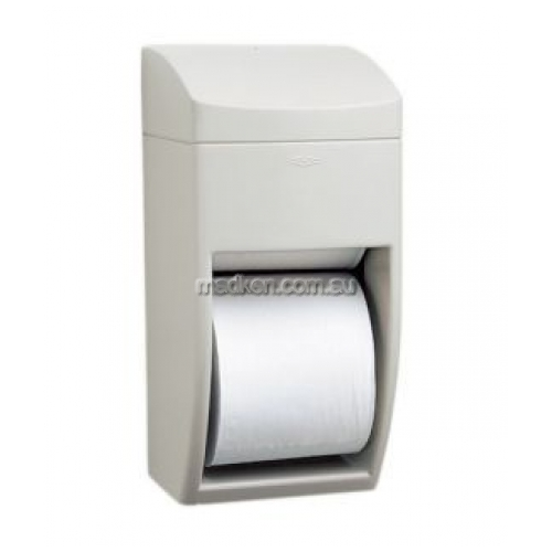 View B5288 Double Toilet Roll Dispenser details.
