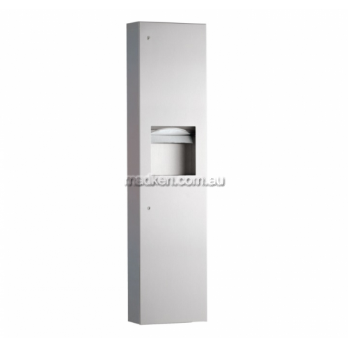 View B38039 Paper Dispenser and Waste Receptacle 24L details.