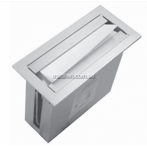 View 1201A Recessed Towel Dispenser Counter Top details.