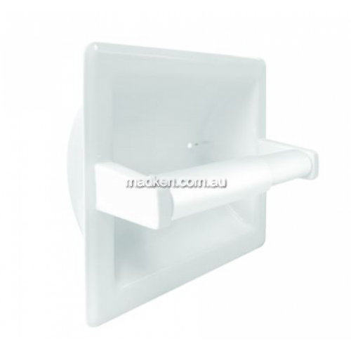 View 5104 Single Toilet Roll Holder Recessed details.