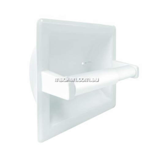 View 5104 Single Toilet Roll Holder Recessed No Hood details.