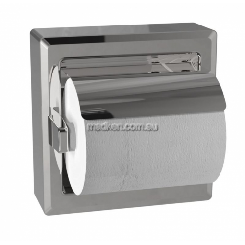 View 5106 Single Toilet Roll Holder with Hood details.