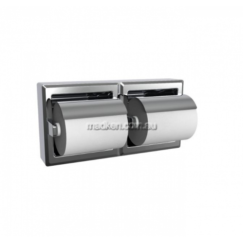 View 5126 Double Toilet Roll Holder with Hoods details.