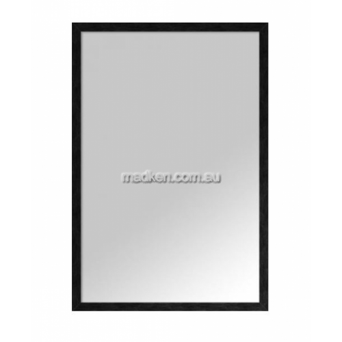 View 782 Glass Mirror with Black Frame details.