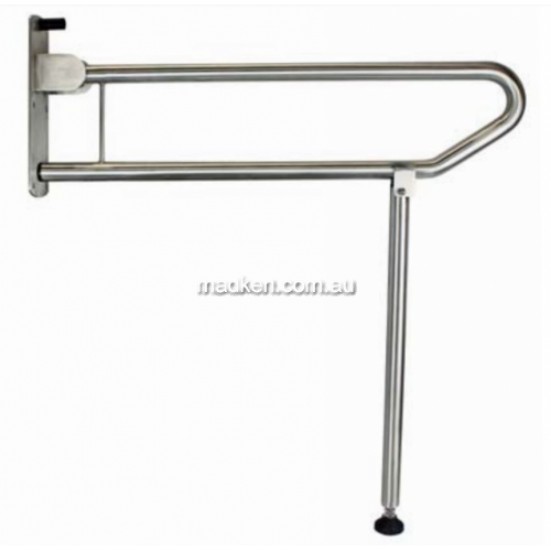 View 812-102-AT Bariatric  Drop Down Grab Rail with Leg  details.