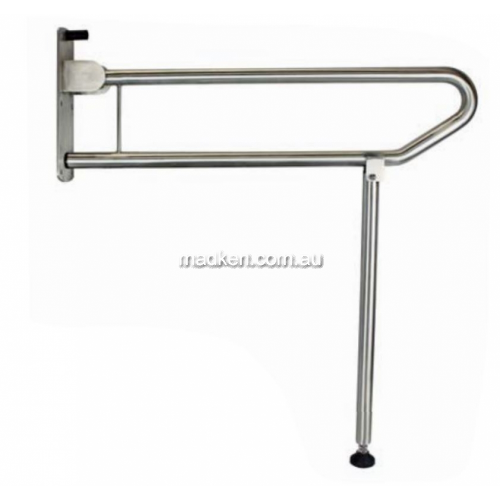 View 832-101 Bariatric Drop Down Grab Rail with Supporting Leg - LAST STOCK details.