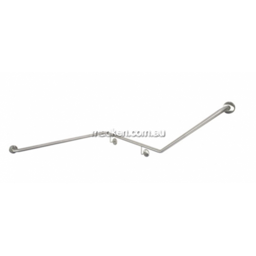 View 832 Corner Toilet Grab Rail 45 Degree Left Hand details.