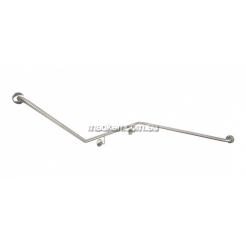 832 Corner Toilet Grab Rail 45 Degree Right Hand