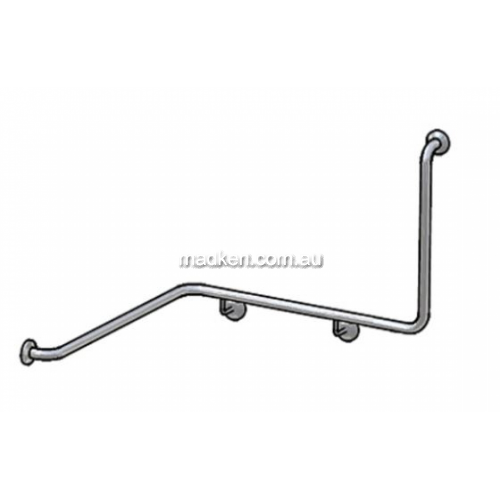 View 832 Corner Toilet Grab Rail 90 Degree Left Hand details.