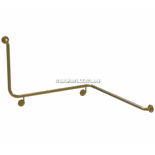 832-PVD-BB Corner Toilet Grab Rail 90 Degree Right Hand