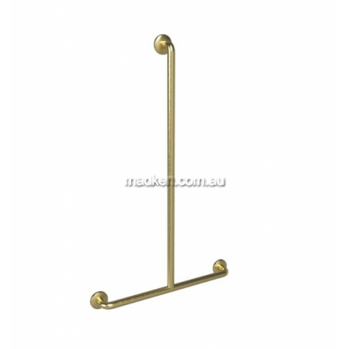 View 832-PVD-BB Shower T-Bar Grab Rail Centre Fix details.