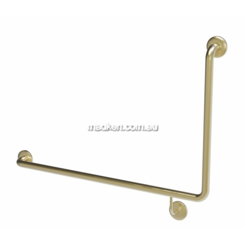 View 832-PVD-BB Toilet Grab Rail 90 Degree Left Hand details.