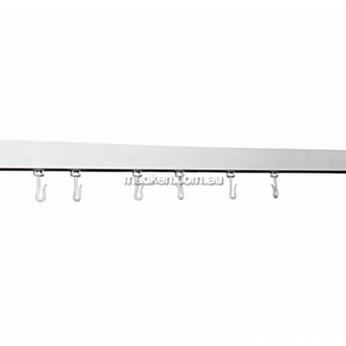 9528 Straight Shower Curtain Track with Hooks