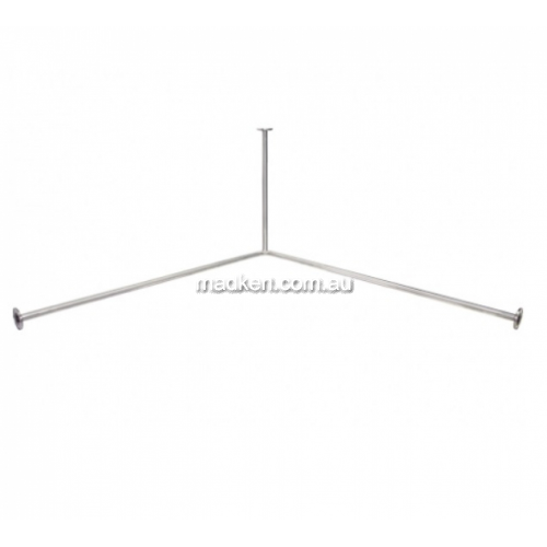View 953 Corner Shower Curtain Rail Exposed Fix details.