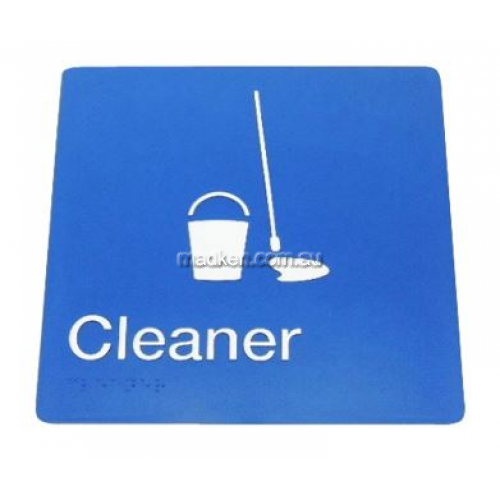 View 975 Cleaners Braille Sign details.