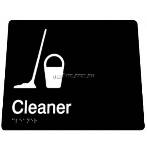 View 975 Cleaners Braille Sign details.