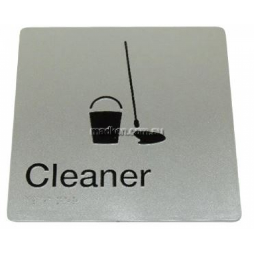 View Cleaners Braille Sign details.