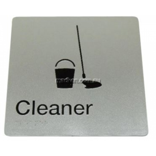 View 975 Cleaners Braille Sign details.