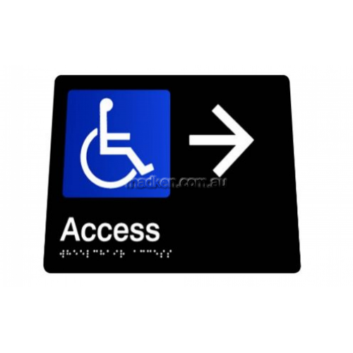View 975-DT-RH-MB Unisex Accessible Toilet Right Hand Braille sign details.