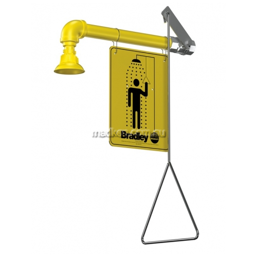 View S19-120 Drench Shower Horizontal details.